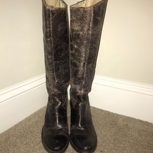 Frye soft leather distressed boot